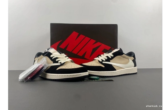 1 SP Travis Low Jordan Retro Scott OG Brown DM7866-201 0801